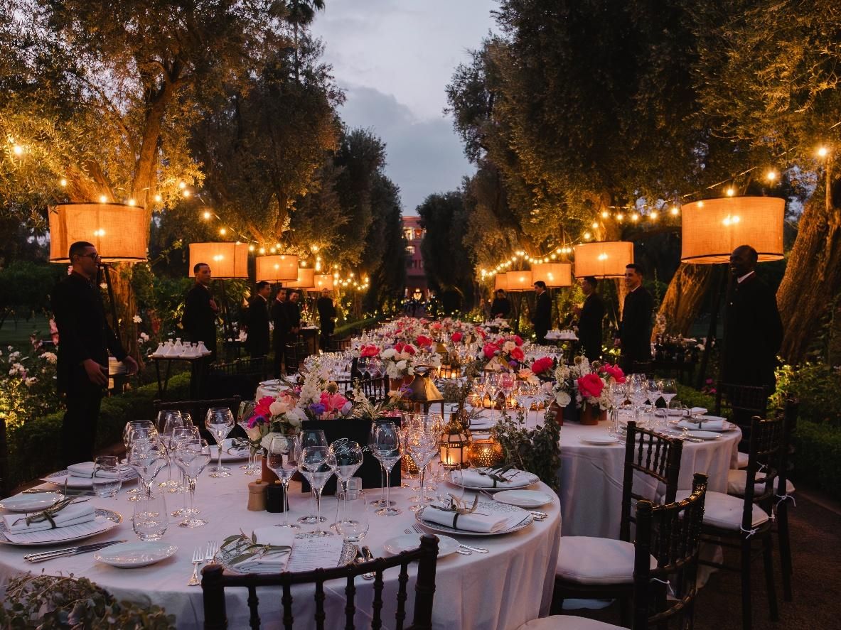 Dîners aux jardins de la Mamounia