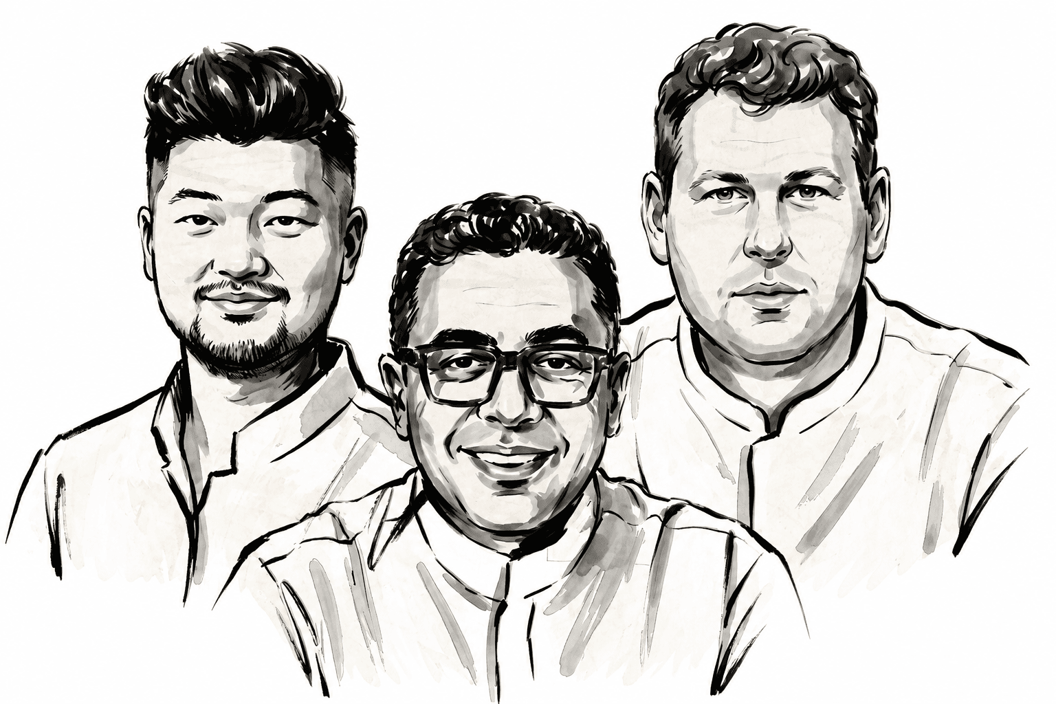 Les trois chefs du dîner à 6 mains au Tfaya.png